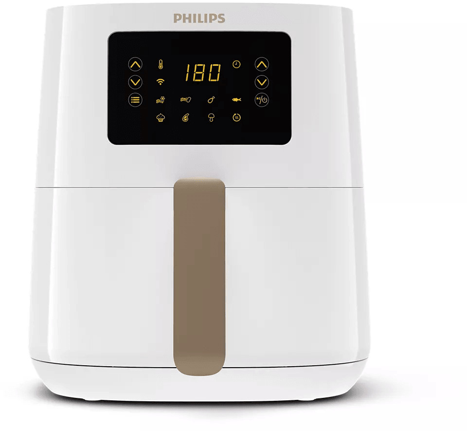 Philips HD9255/30 Karšto oro gruzdintuvė 1400W, Balta mažiau riebalų sveikesnis maistas